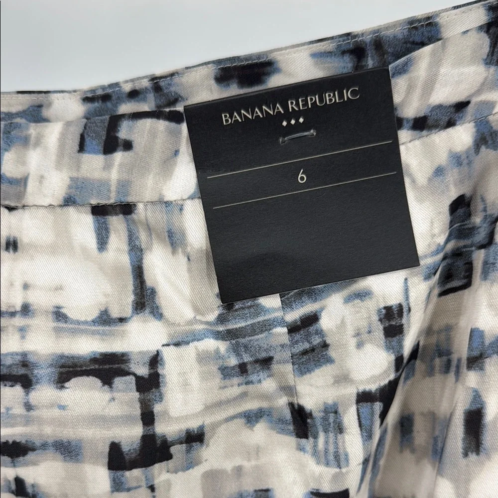 Banana Republic SILKY TWILL WRAP MIDI SKIRT Abstract Print 6 new below knee - Picture 5 of 13